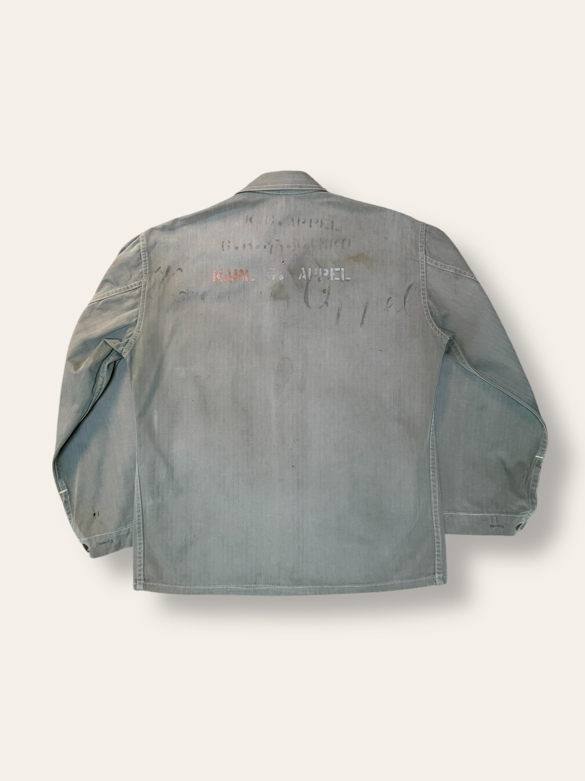 Vintage 1940’s WWII USMC P41 HBT Twill Stencil Utility Jacket