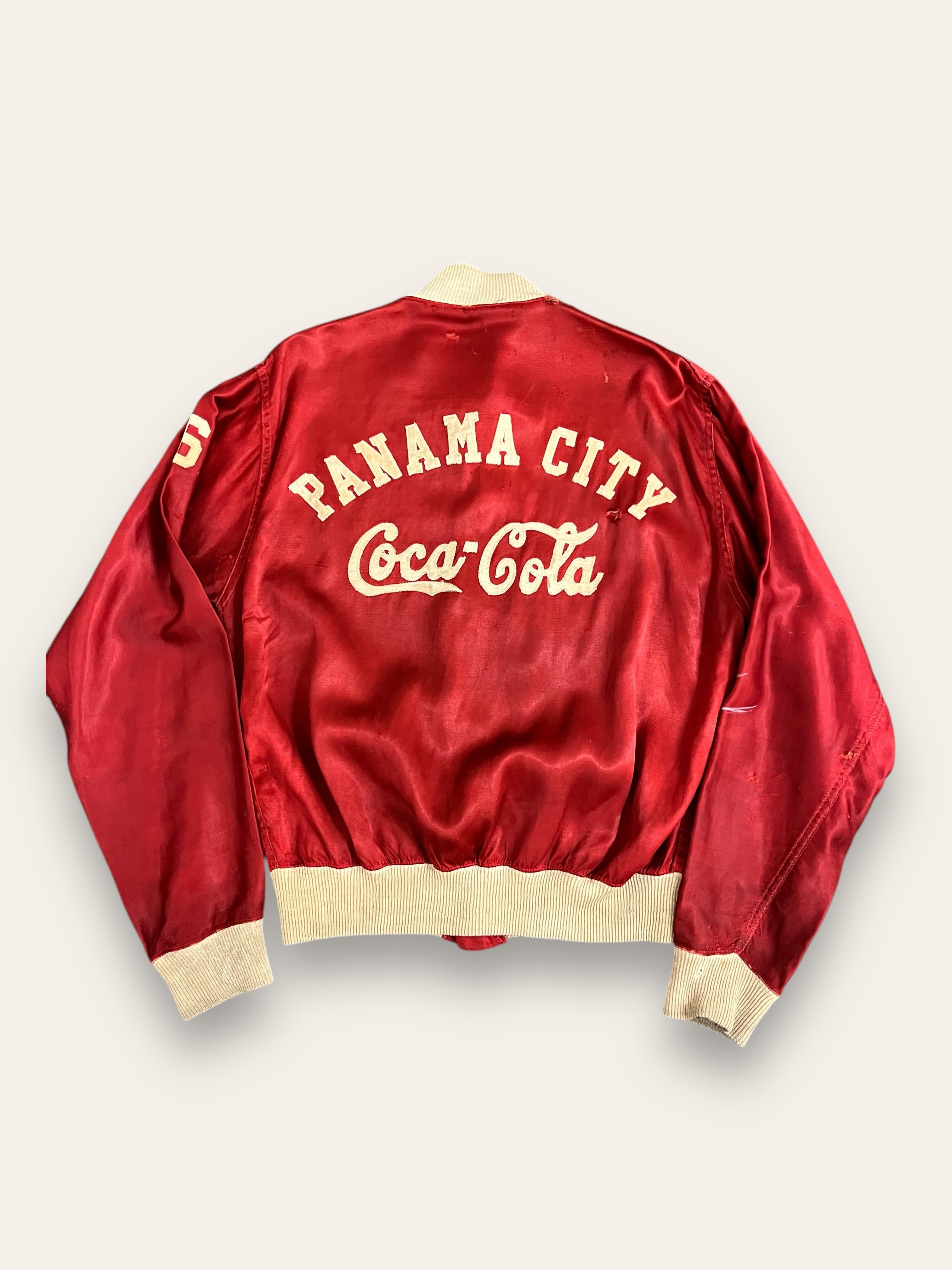 Vintage 1930's Panama Baseball Goldsmith Satin Jacket – Afterlife