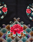 Vintage 1920’s Chinese Silk Jacket | Antique Hand Embroidery Crane Floral Motif Silk