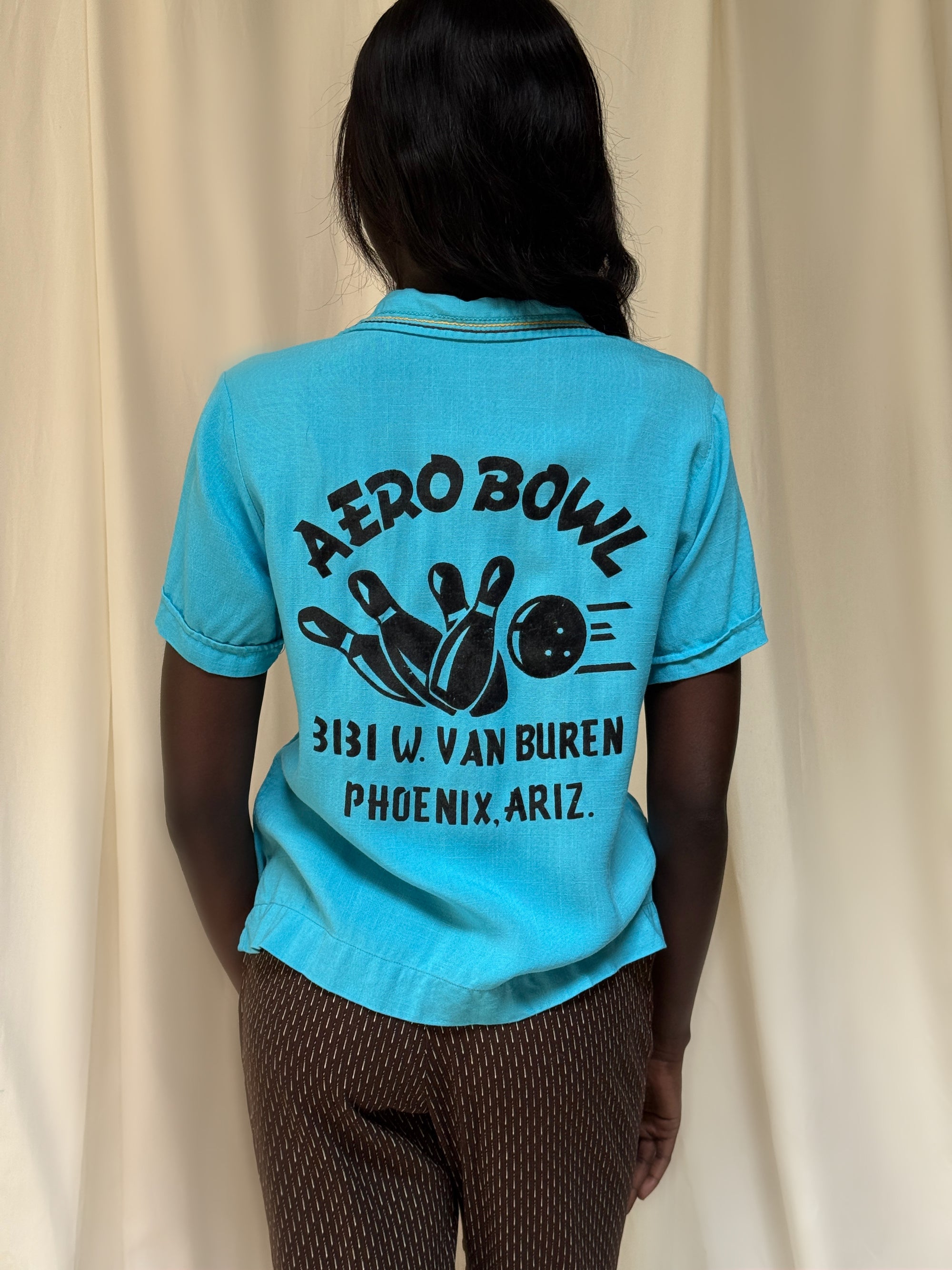 Vintage 1950’s Aero Bowl Rayon Bowling Shirt