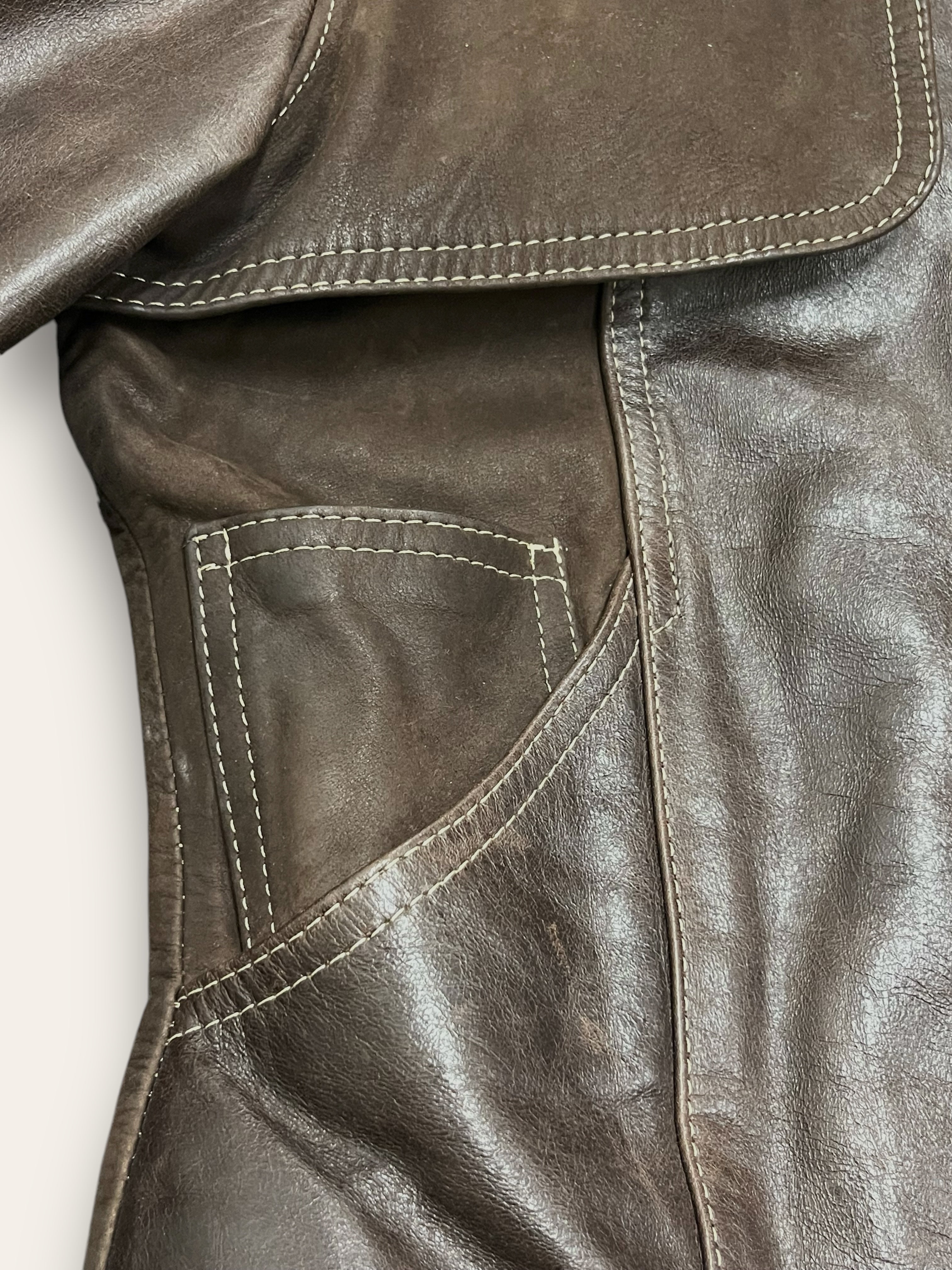 Vintage 1990's Levi's Sample Leather Jacket – Afterlife Boutique