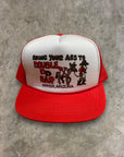 Vintage 1980’s Double D Bar Red Mesh Cap