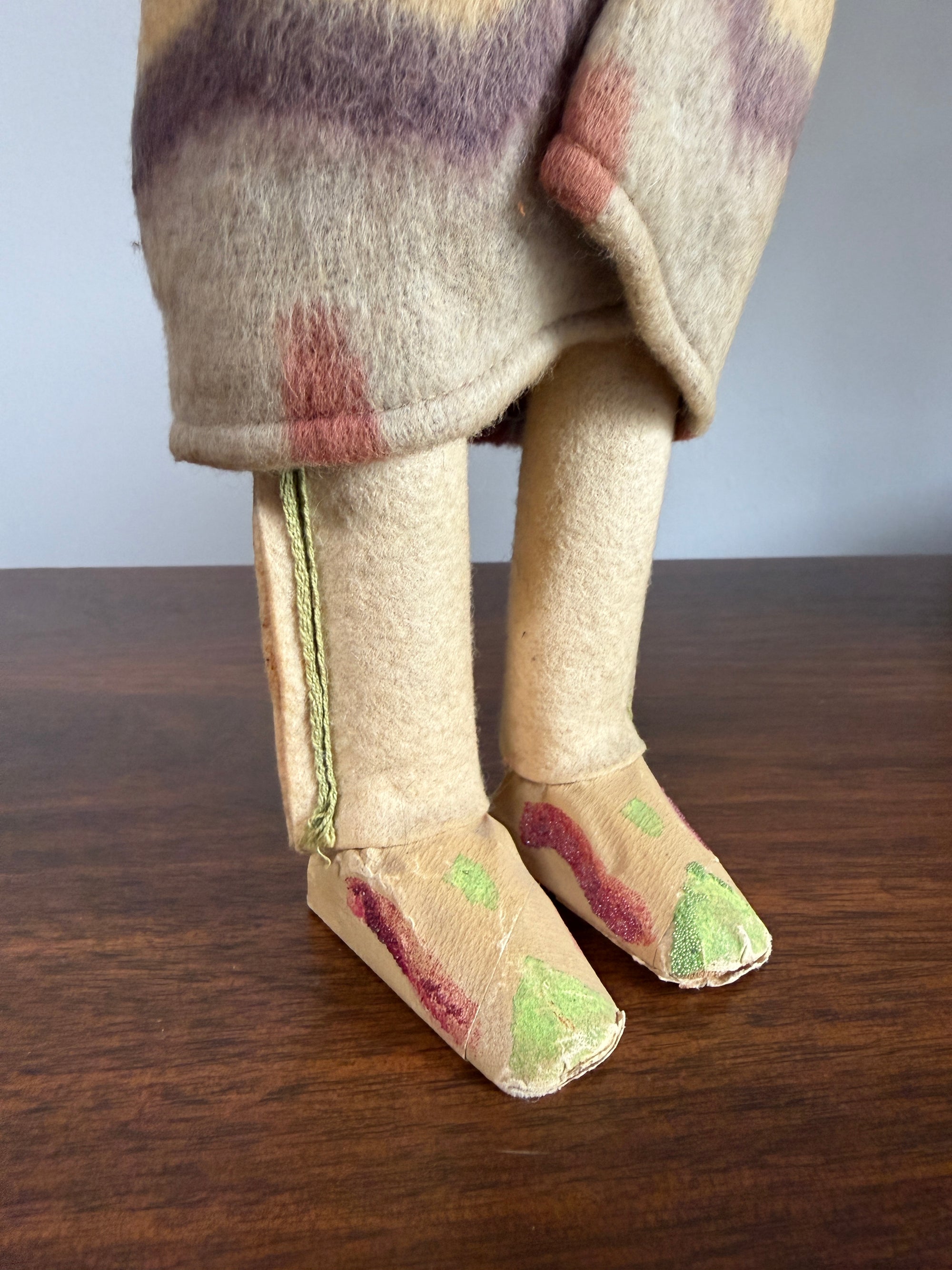 Vintage 1940s Skookum Native American Doll | Handcrafted Black Hills Souvenir Figure