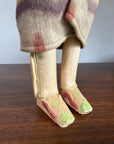 Vintage 1940s Skookum Native American Doll | Handcrafted Black Hills Souvenir Figure