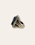 Vintage 1900’s Sardonyx Cameo 14k White Gold Ring Size 10