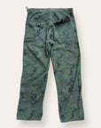 Vintage 1970’s Civilian ERDL Camo Sateen Baker Pants W:33