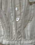 Vintage 1900s Edwardian Pleated Top | Antique Blouse Romantic Cottagecore