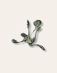 Vintage 1970’s Zuni Roadrunner Turquoise Sterling Silver Pin