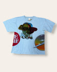 Vintage 1973 Kelley Mouse Studio Test Print T-Shirt | Hot Rod | Grateful Dead Jester and Rose Graphic | Rare 1970s Psychedelic Art T-Shirt