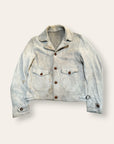 Vintage 1930s Buckskin Leather Cossack A-1 Jacket | Vintage Deerskin Sport Coat with Side Buckles