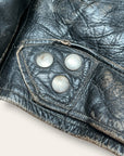 Vintage 1940-50s Hercules 2-Star Steerhide Leather Biker Jacket