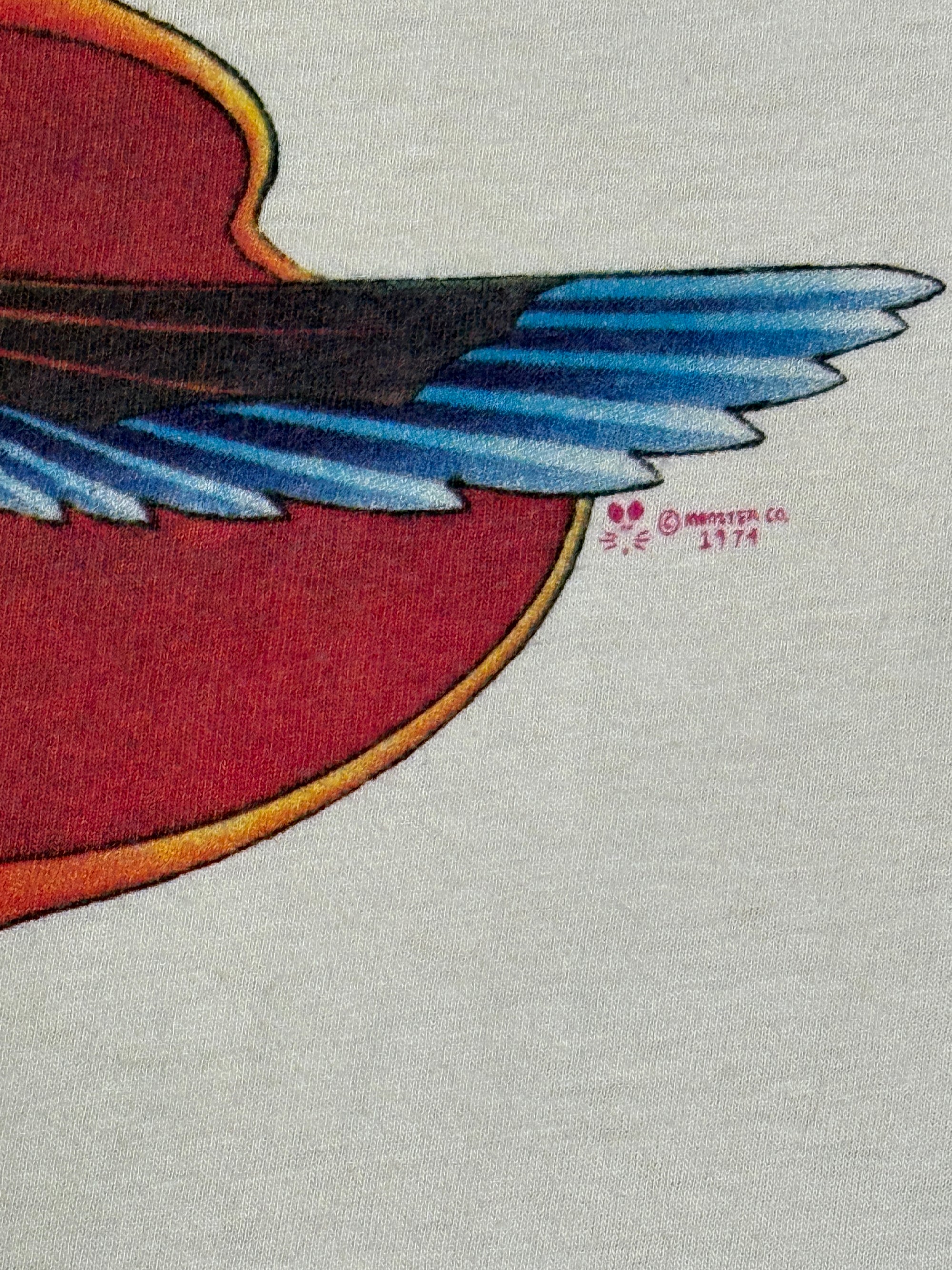 Vintage 1970’s Kelley Mouse Studios Ted Lucas Scarab T-Shirt | Unreleased Jimi Hendrix Album Art Concept Tee