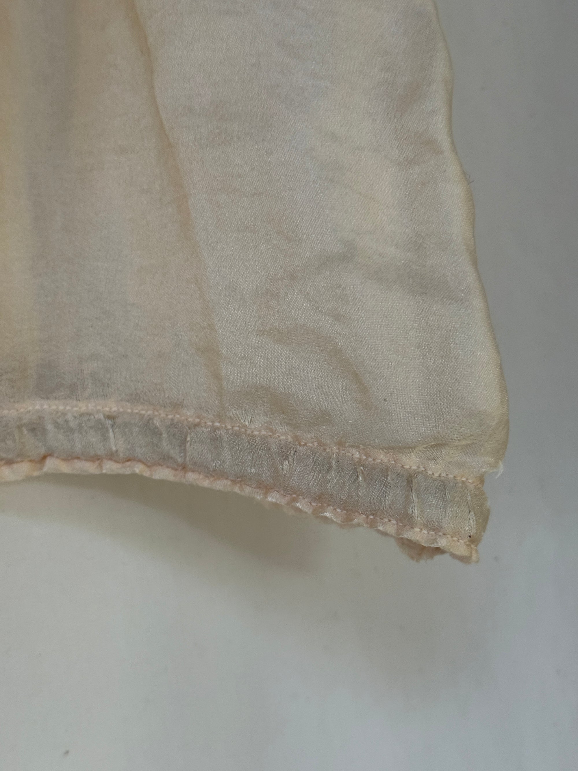 Vintage 1920s Silk &amp; Lace Tank Top | Flapper Era Sleeveless Camisole