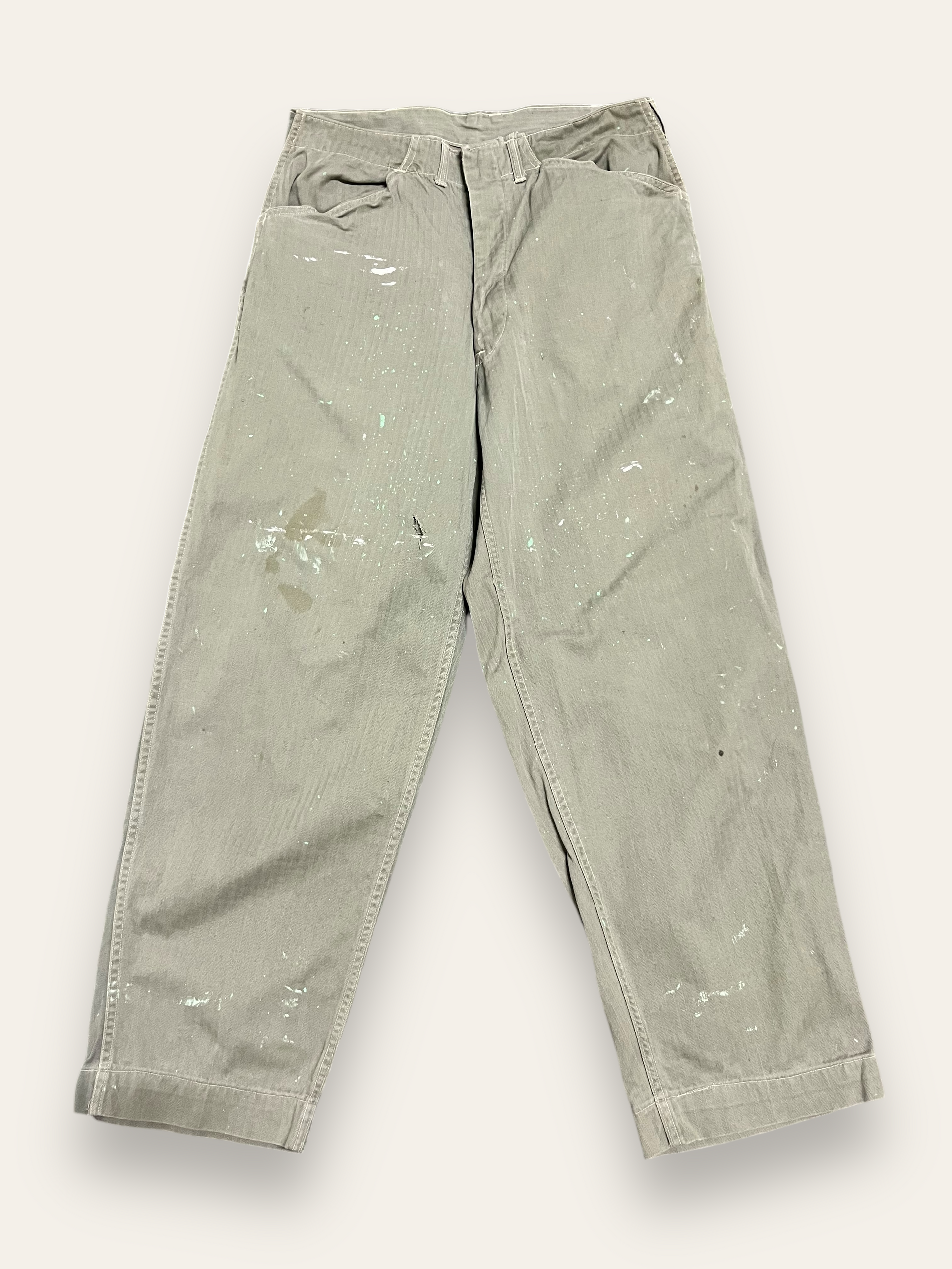 Vintage 1940's WWII USMC P41 HBT Trousers W:31 – Afterlife Boutique Vintage 1940's WWII USMC P41 HBT Trousers W:31 – Afterlife Boutique