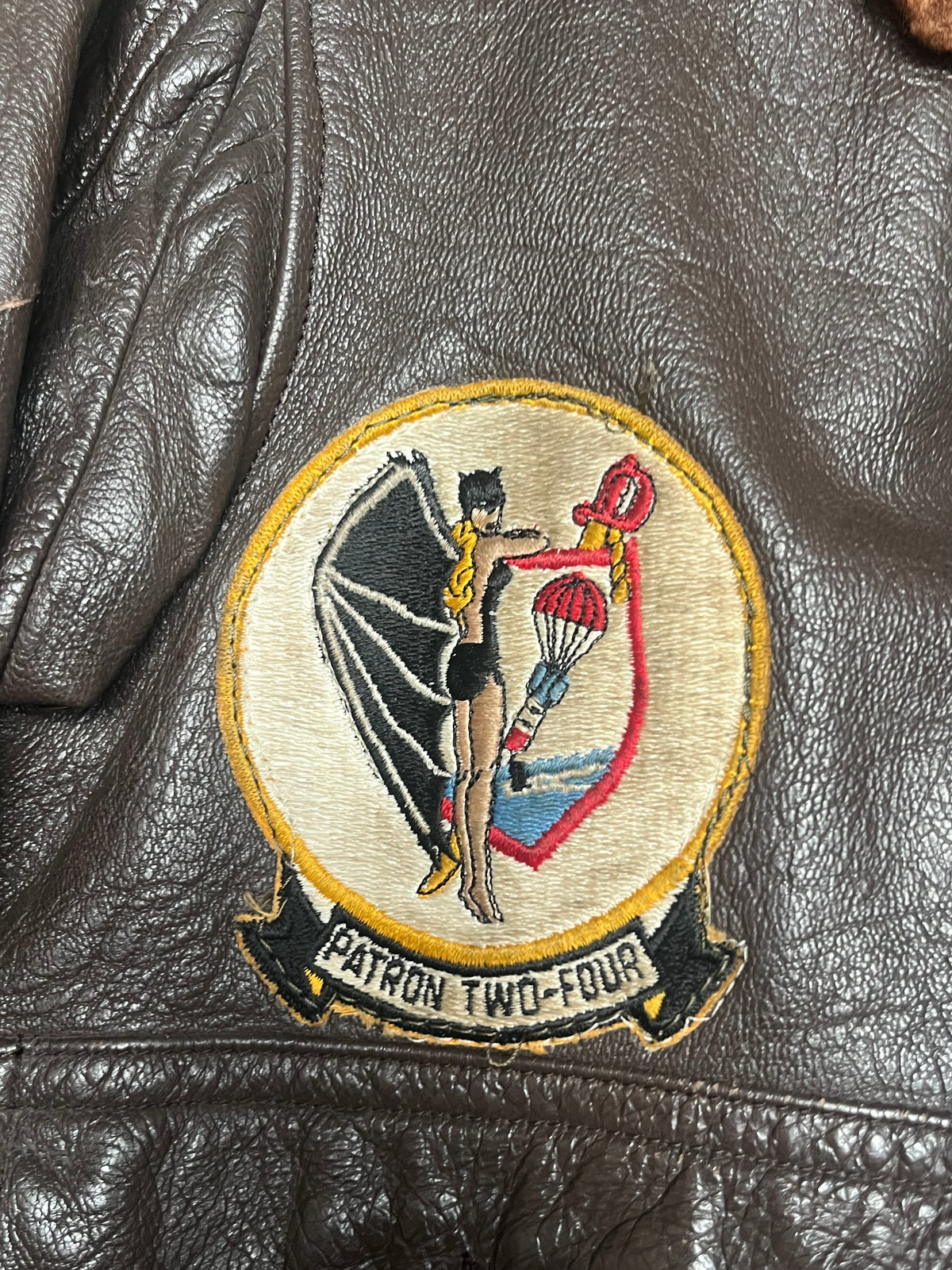 Vintage 1960s Vietnam War US Navy G-1 Goatskin Bomber Jacket | Star Sportswear | 1969 Leather Jacket Sz 38