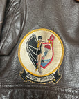 Vintage 1960s Vietnam War US Navy G-1 Goatskin Bomber Jacket | Star Sportswear | 1969 Leather Jacket Sz 38