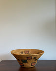 Vintage Jicarilla Apache Coil Handmade Basket | Native American Geometric Basket