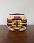 Vintage 1960s Hopi Coiled Pictorial Bowl Handmade Basket | Hopi Native American Basket