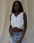 Vintage 1900s Edwardian Crochet Tank Top | Antique Blouse Romantic Cottagecore