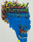 Vintage 1990s Ozzy Osbourne Long Sleeve Tattoo Test Print T-Shirt | Rare Rock Tee
