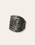 Vintage Navajo Twisted Sterling Silver Cuff | Chunky 925 Silver Native American Bracelet