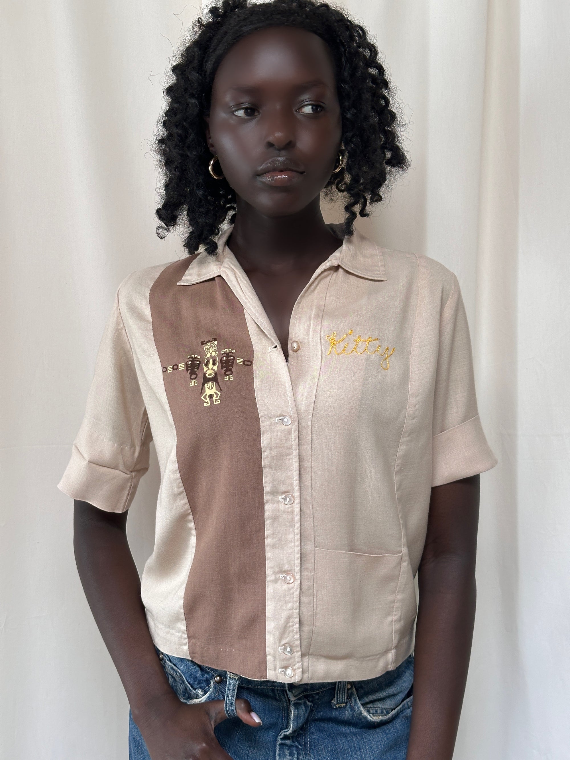 Vintage 1950’s Nat Nast Creation Rayon Bowling Shirt