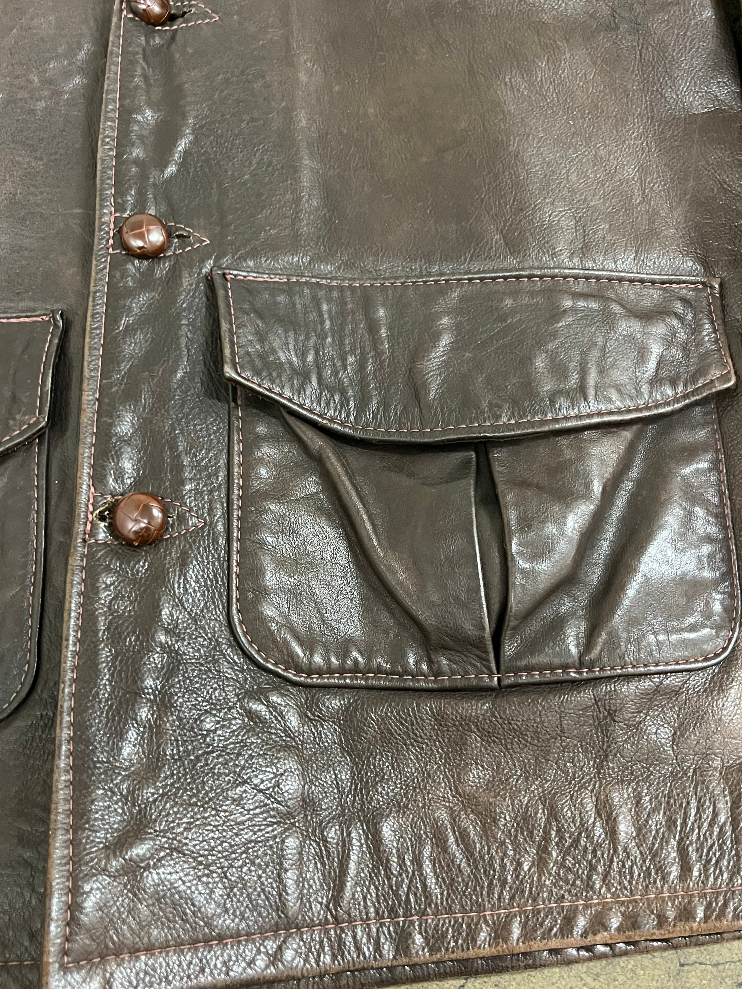 Vintage 1960's-70's East West Musical Instruments Co. Leather