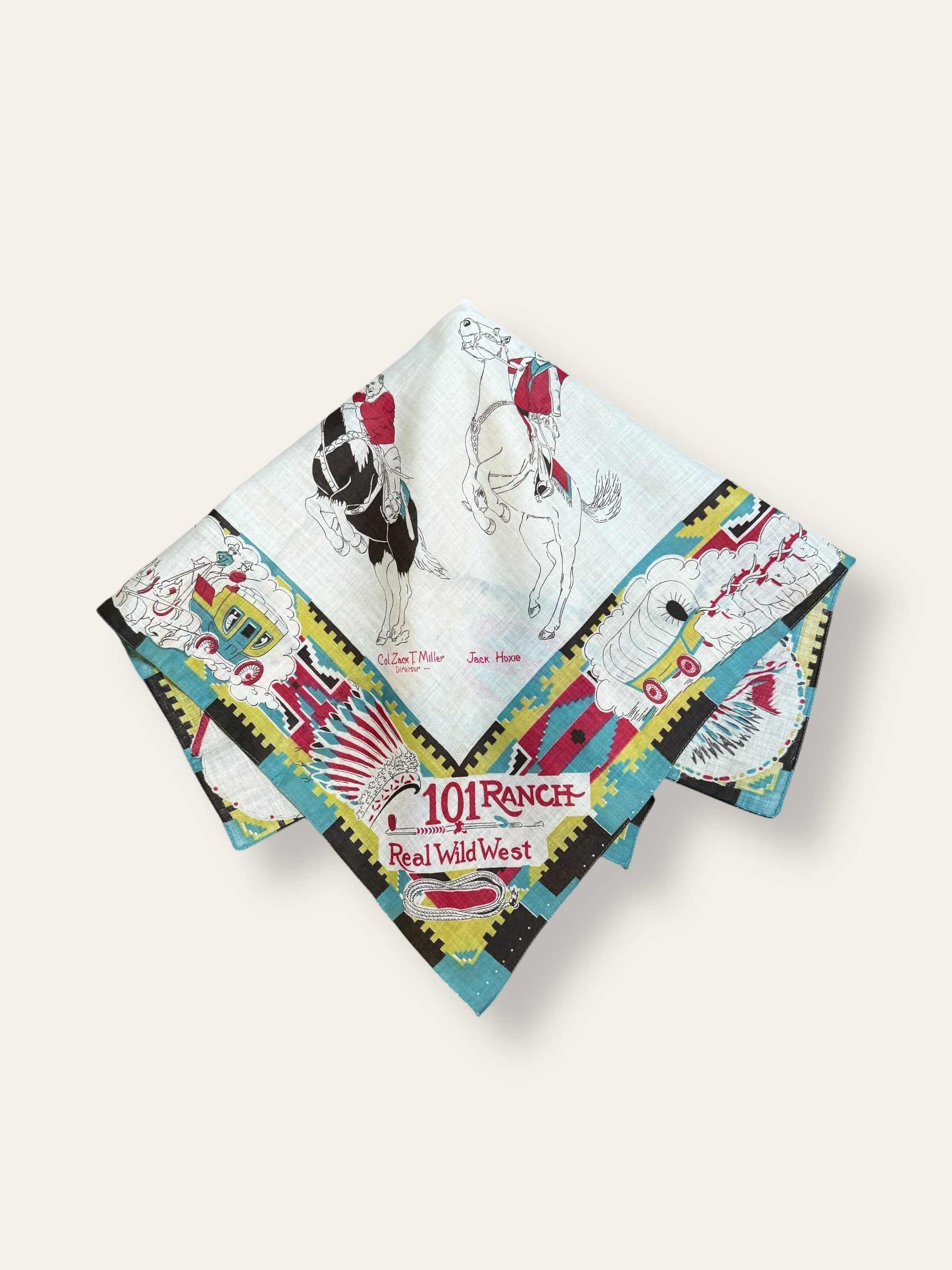 Vintage 1920’s Deadstock 101 Ranch Miller Brothers Bandana