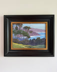 2000s Jeff Yeomans Original Oil Painting | Laguna Beach California Coastal Landscape Impressionist Art