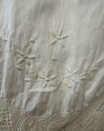 Vintage 1900’s Edwardian White Cotton Crochet Dress | Antique Embroidered Tea Dress