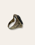 Vintage 1900’s Sardonyx Cameo 14k White Gold Ring Size 10