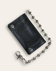 Vintage Chrome Hearts Leather Wallet + Chain