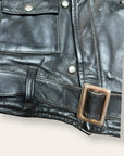 Vintage 1940s Atlas Cycle-Wear Leather Motorcycle Jacket | Rare Horsehide Biker Jacket