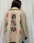 Vintage 1940’s Chimayo Woven Jacket | Southwest Hand Woven Wool Jacket