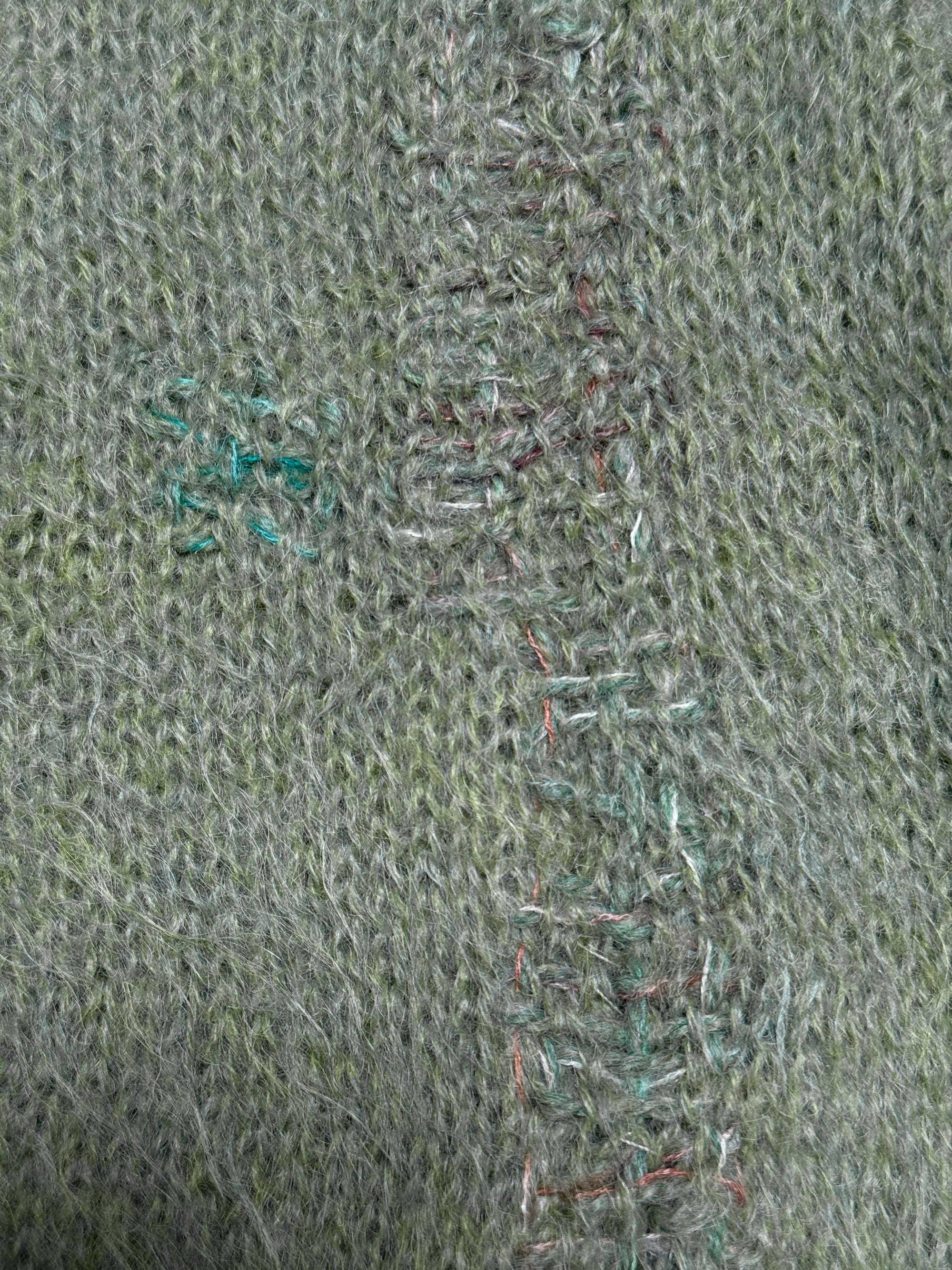 Vintage 1960’s Repaired Shaggy Mohair Sweater