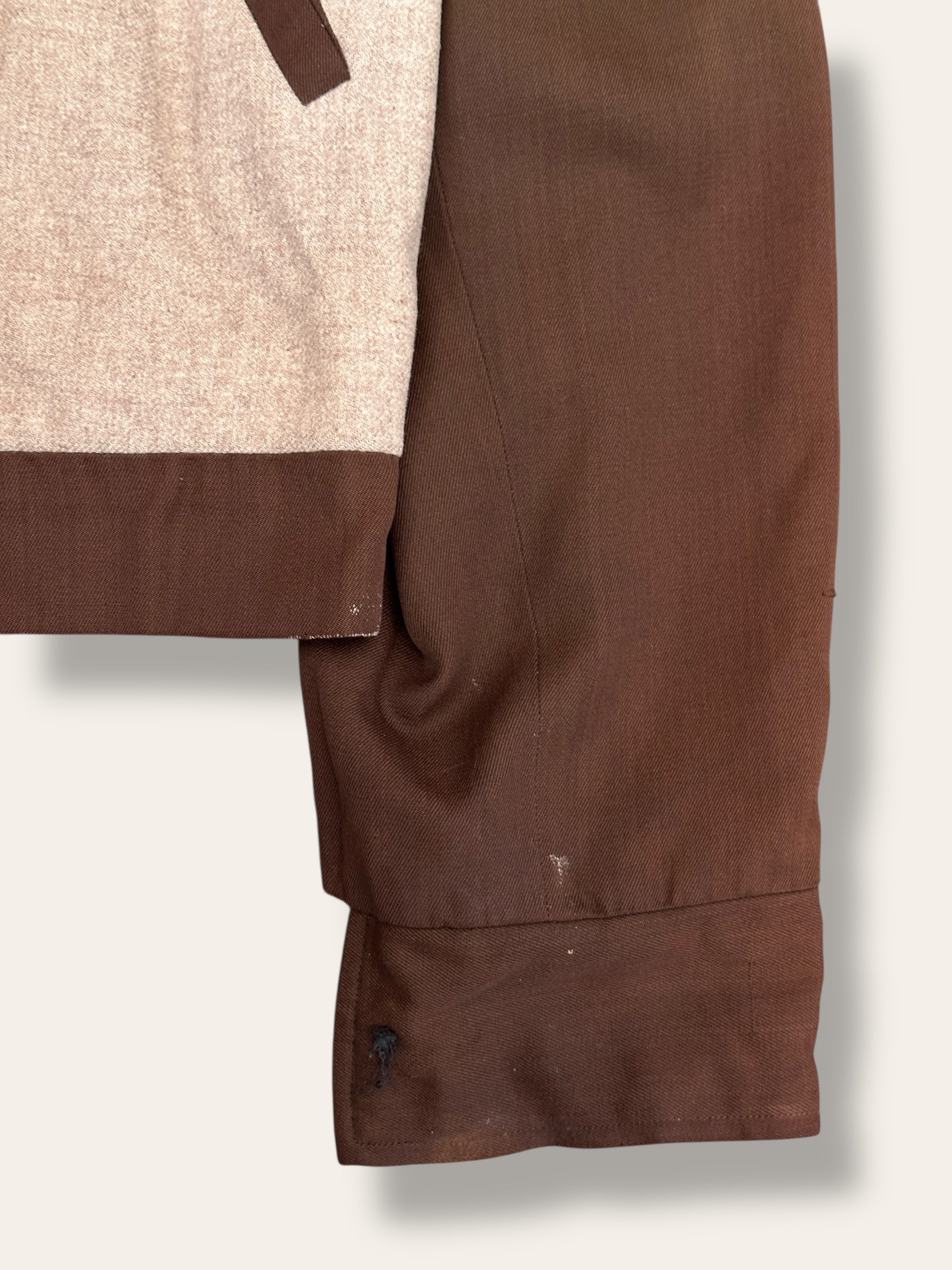 Vintage 1950’s Rayon Gabardine Two Tone Jacket 42