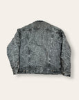 Vintage 1980’s Levi’s Black Acid Wash Jacket | Sherpa Lined Trucker Jacket Size M