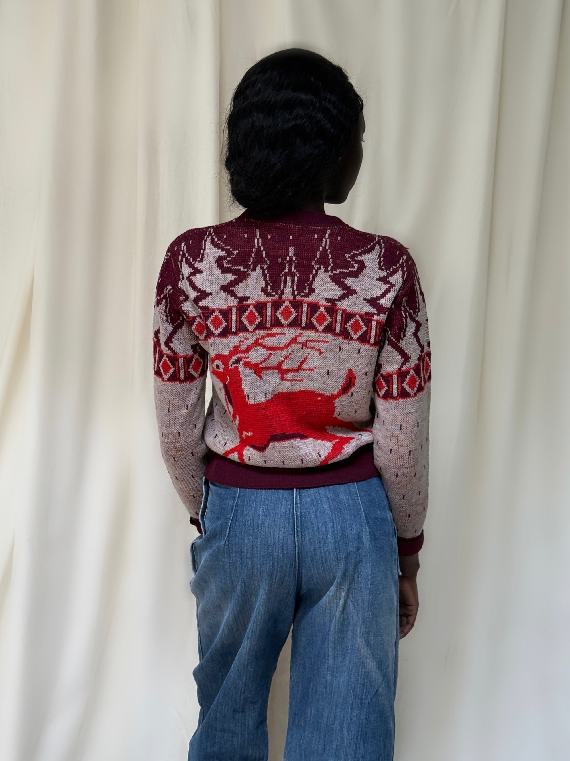 Vintage 1940’s Jim Penney Wool Novelty Sweater