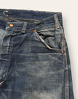 Vintage 1950’s Money Bak Denim Repaired Jeans W:34