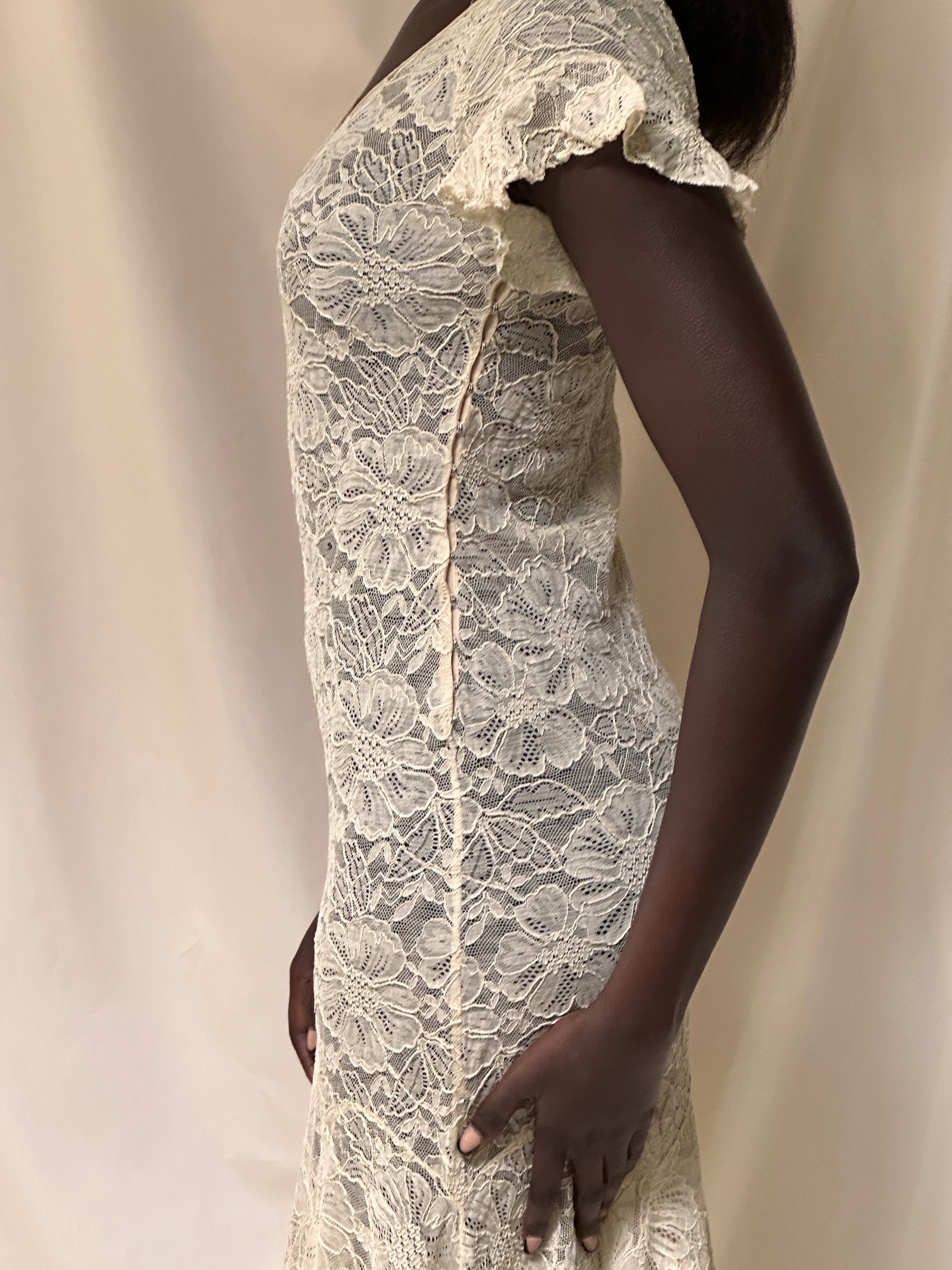 Vintage 1930’s Creme Lace Dress