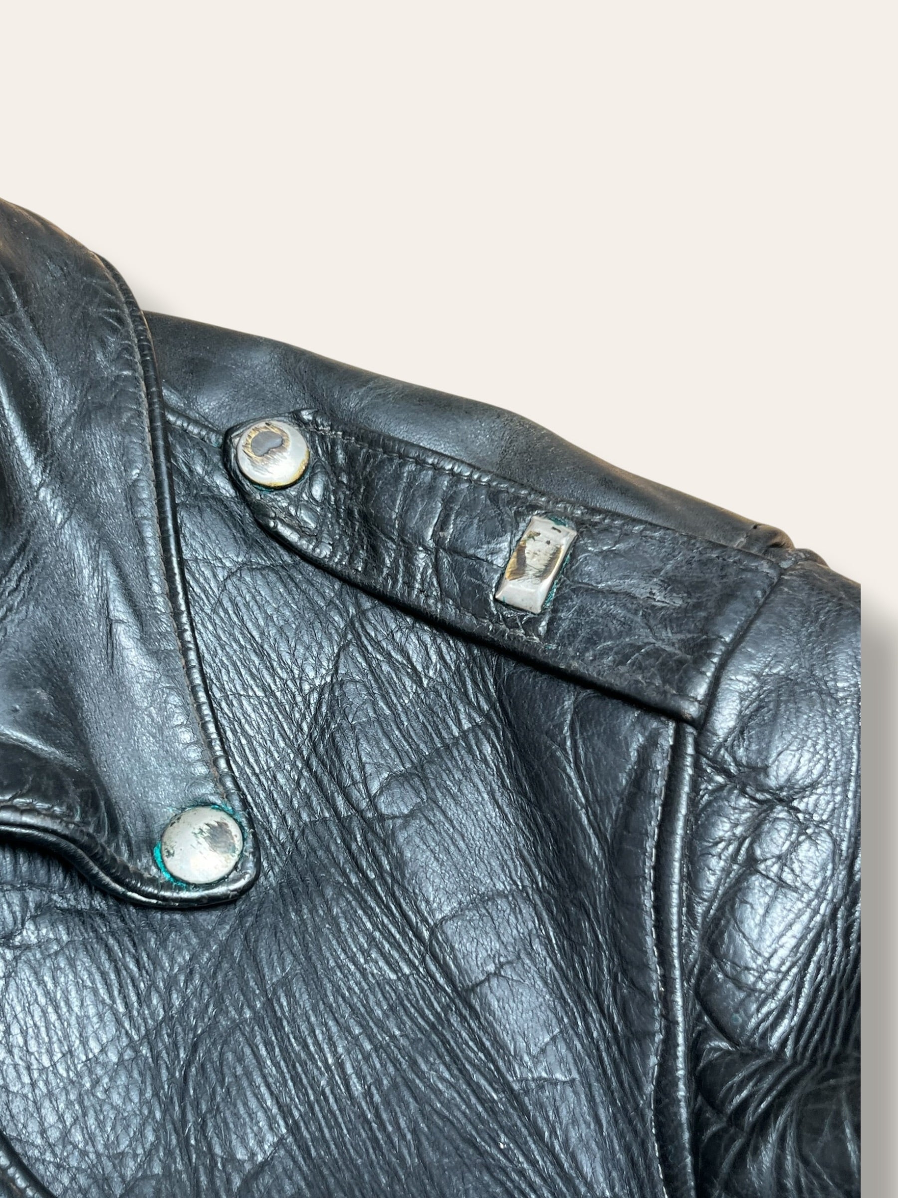 Vintage 1950s Buco J-24 “D Pocket” Horsehide Leather Biker Jacket