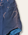 Vintage 1950’s Rayon Horseshoe Cheongsam Dress