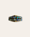 Antique Victorian 14k Gold 14 Stone Opal Ring Size 7