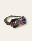 Vintage 1940’s WWII US Air Force CBI Sterling Silver Bracelet