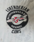 Vintage 1970 Iskenderian Cams Bonneville Racing T-Shirt | Distressed 1975 27th Annual SCTA Tee