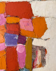 Vintage 1950s Bassett Mid-Century Modern Abstract Painting | Vintage MCM Painting
