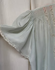 Vintage 1930s Silk-Rayon Butterfly Sleeve Bed Jacket | Silk Lingerie Layering Top