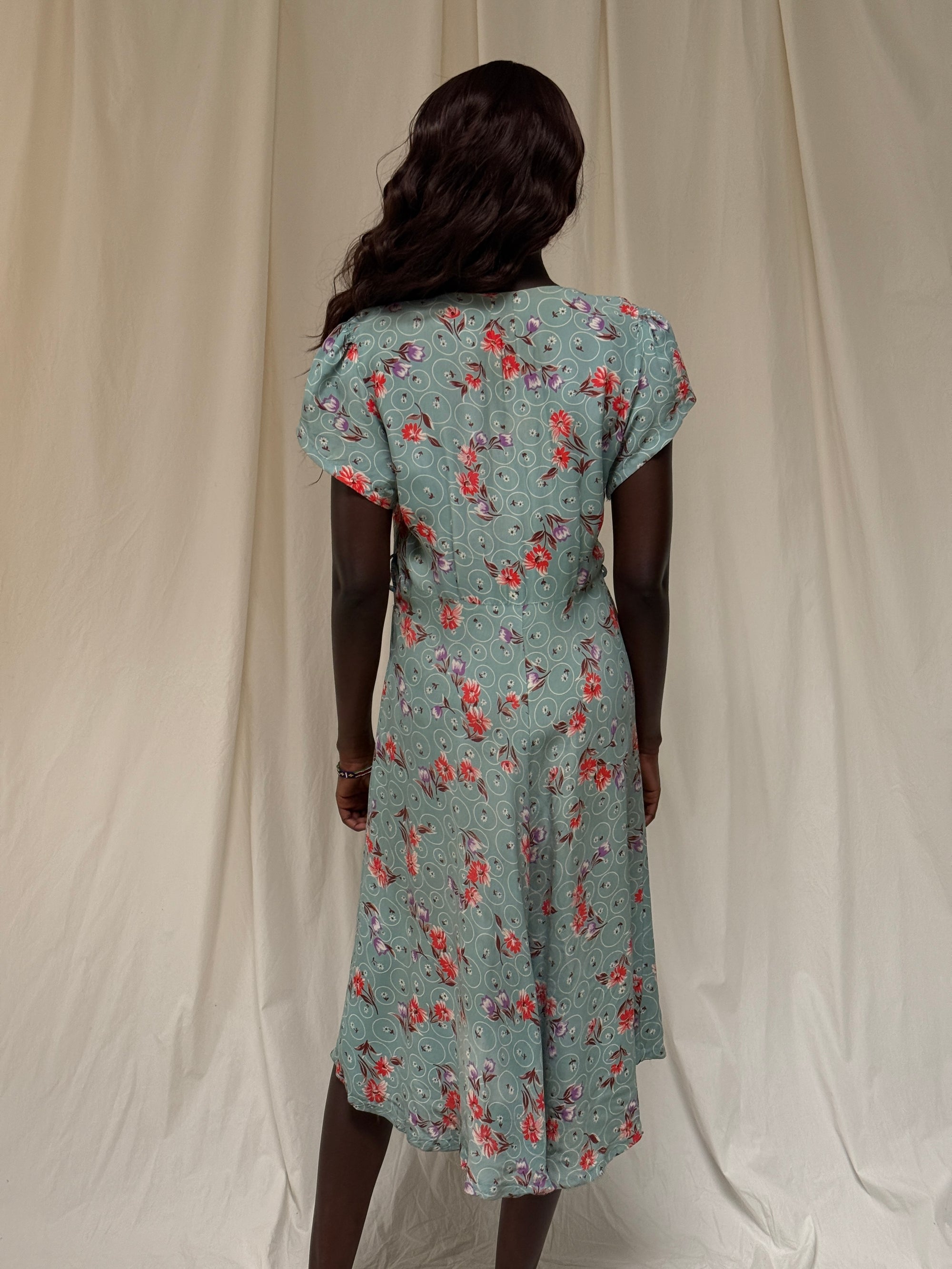 Vintage 1940s Mode O’Day Rayon Dress | Vintage Floral Day Dress