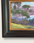 2000s Jeff Yeomans Original Oil Painting | Laguna Beach California Coastal Landscape Impressionist Art