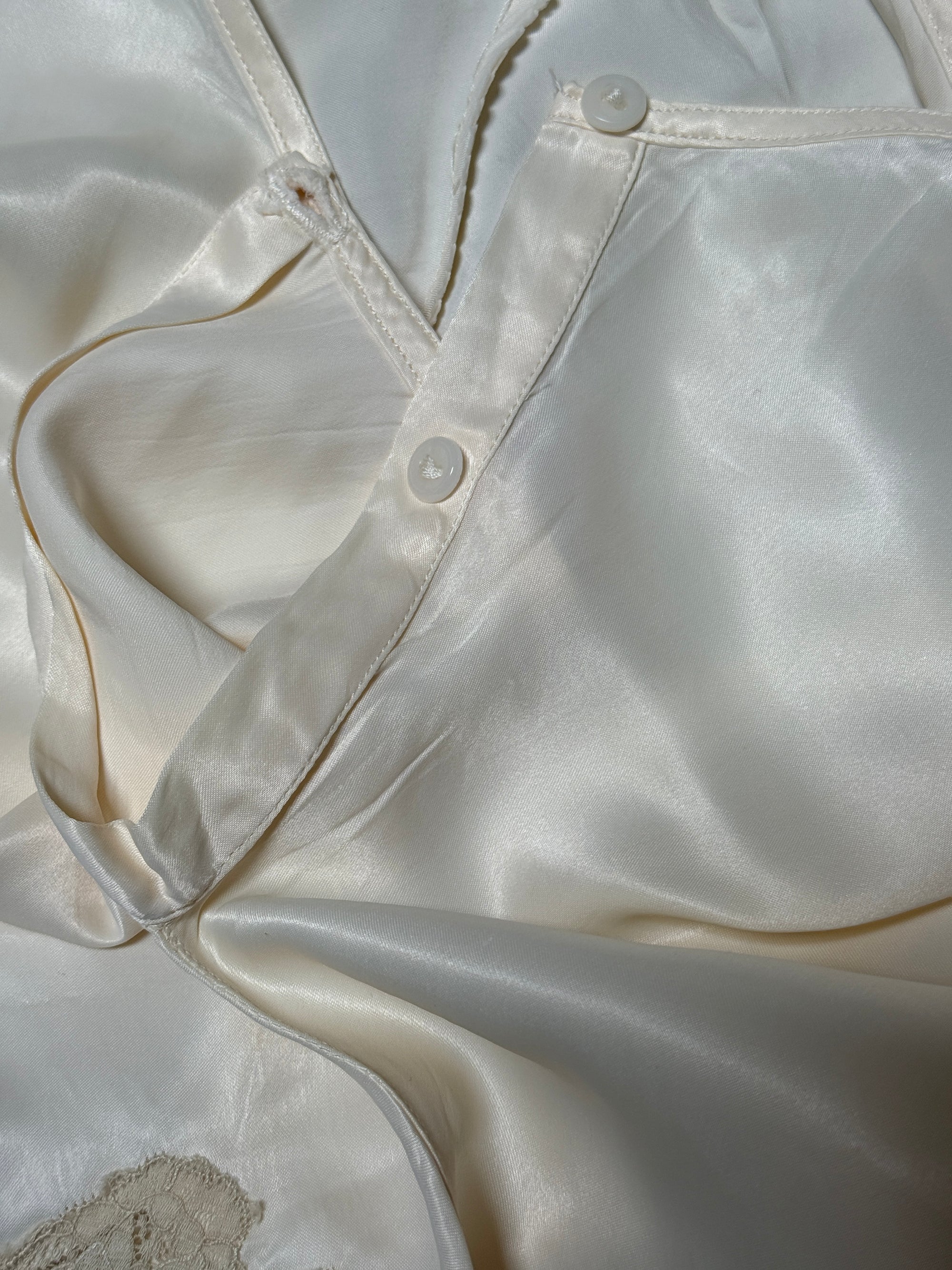 Vintage 1930’s Silk &amp; Lace Tap Shorts | Silk Rayon Bias Cut Lingerie
